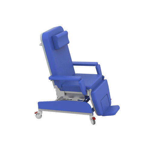 Poltrona per emodialisi manuale - PY-YD-CS - Nanning Passion Medical Equipment - a 3 sezioni / con rotelle / con poggiagambe
