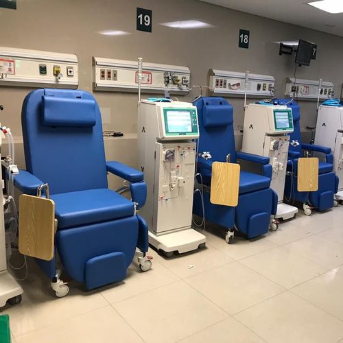 Poltrona per emodialisi manuale - PY-YS - Nanning Passion Medical Equipment - a 3 sezioni / con rotelle / con poggiagambe