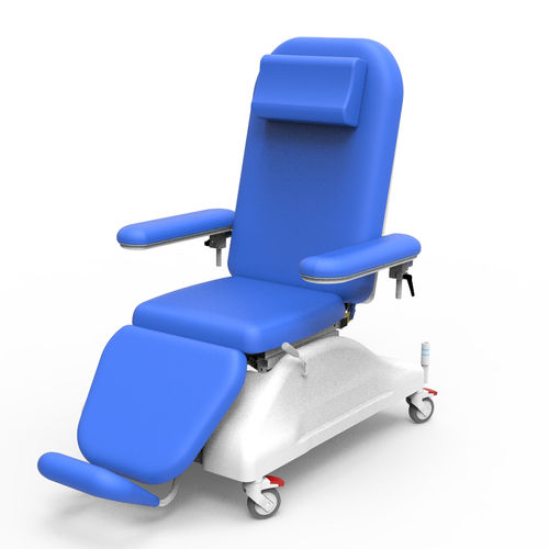 Poltrona per emodialisi elettrica - PY-YD-510 - Nanning Passion Medical Equipment - a 3 sezioni / con rotelle / inclinabile