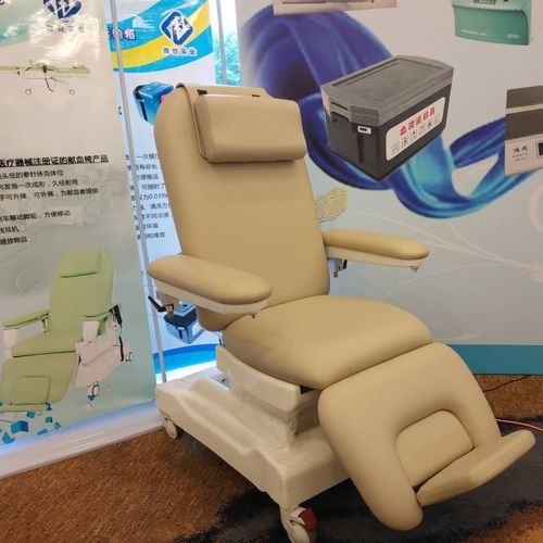 Poltrona per prelievo di sangue a 3 sezioni - PY-YD-310(updated) - Nanning Passion Medical Equipment - con rotelle / ad altezza regolabile / inclinabile