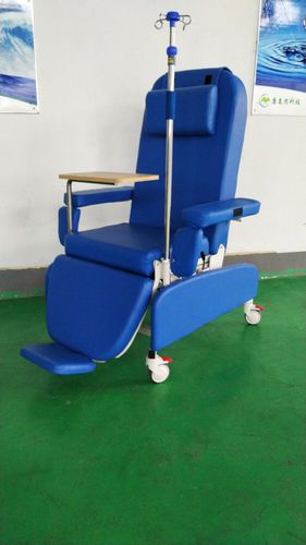 Poltrona per prelievo di sangue manuale - PY-YS - Nanning Passion Medical Equipment - a 3 sezioni / con rotelle / Trendelenburg