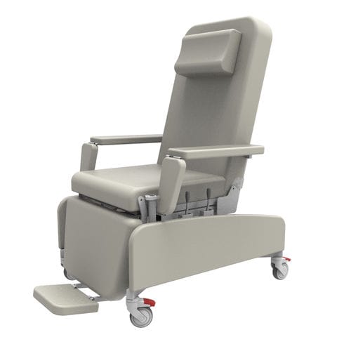 Poltrona per prelievo di sangue manuale - PY-YS - Nanning Passion Medical Equipment - a 3 sezioni / con rotelle / Trendelenburg