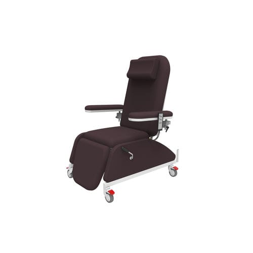 Poltrona per prelievo di sangue elettrica - PY-YD-810 upgraded - Nanning Passion Medical Equipment - a 3 sezioni / con rotelle / Trendelenburg