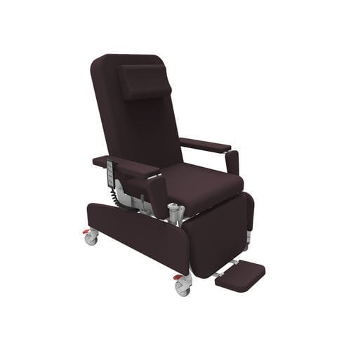 Poltrona per prelievo di sangue elettrica - PY-YD-810 - Nanning Passion Medical Equipment - a 3 sezioni / con rotelle / Trendelenburg