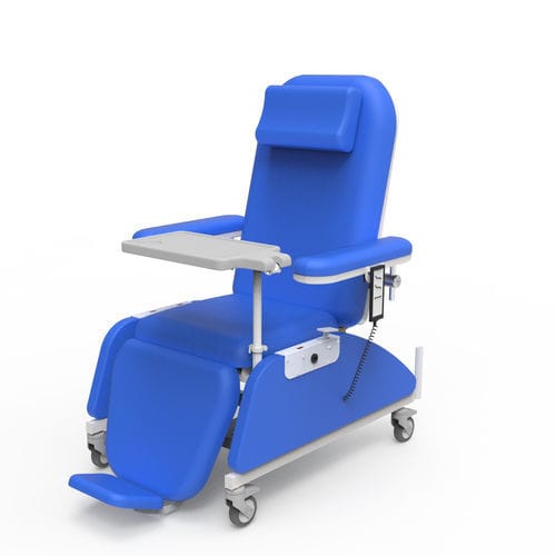 Poltrona per emodialisi elettrica - PY-YD-810 - Nanning Passion Medical Equipment - a 3 sezioni / per chemioterapia / con rotelle