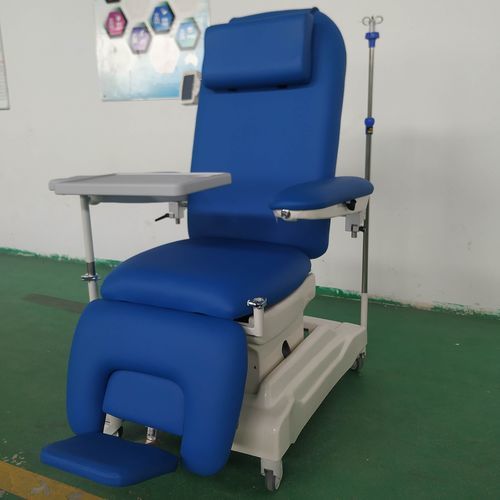 Poltrona per emodialisi elettrica - PY-YD-340 - Nanning Passion Medical Equipment - a 3 sezioni / per chemioterapia / con rotelle