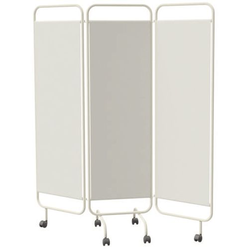 Paravento medicale pieghevole - 4009.102 - KIS Produkt - con rotelle / 3 pannelli / antibatterico