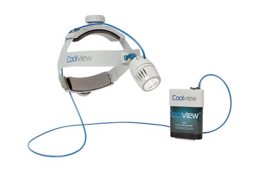Lampada frontale chirurgica - 1400 XT - Coolview - LED / con batteria ricaricabile