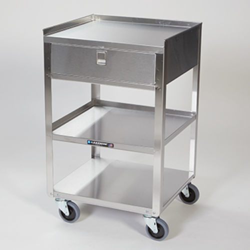 Carrello di trasporto - 11876 - Health Care Logistics - in acciaio inossidabile / 3 ripiani