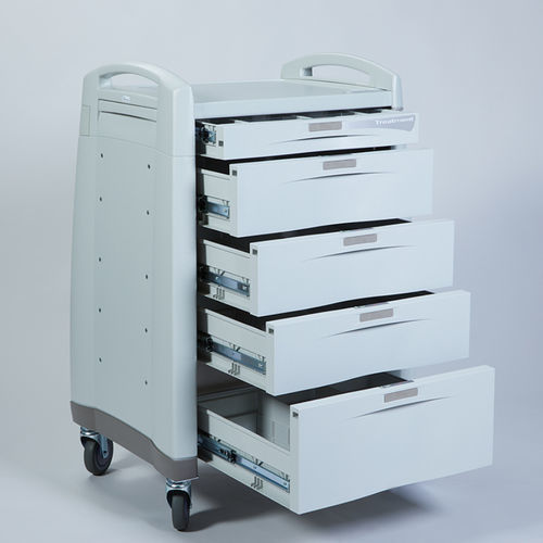 Carrello di trasporto - Avalo® - Health Care Logistics - per trattamenti / in plastica / con cassetti