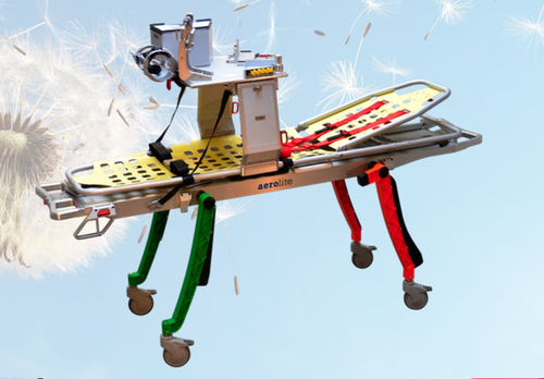 Barella con carrello di trasferimento - Stryker M1 - Aerolite AG - per ambulanze / per terapia intensiva / manuale