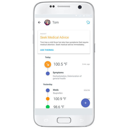 Applicazione iOS di monitoraggio - Thermo app - Withings - di trattamento / con sistema di tracciatura / medica