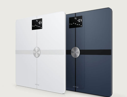 Analizzatore di composizione corporea per bioimpedenziometria - Body+ - Withings - per misurazione della massa grassa / con piattaforma / con display LED