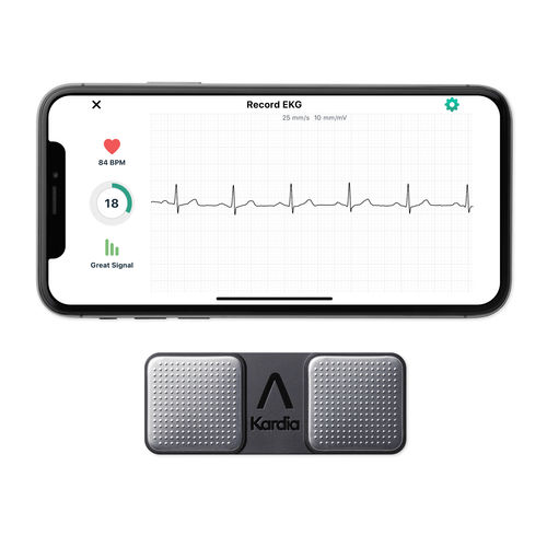 Monitor paziente portatile - KardiaMobile® - AliveCor - ECG / di frequenza cardiaca / per cure domiciliari