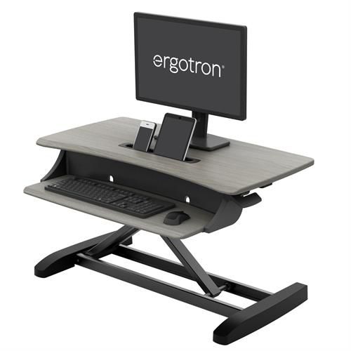 Scrivania rettangolare - WorkFit-Z Mini - Anthro Corporation - ad altezza regolabile / con supporto murale