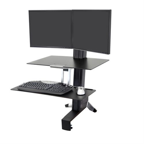Scrivania rettangolare - WorkFit-S - Anthro Corporation - per open space / ad altezza regolabile
