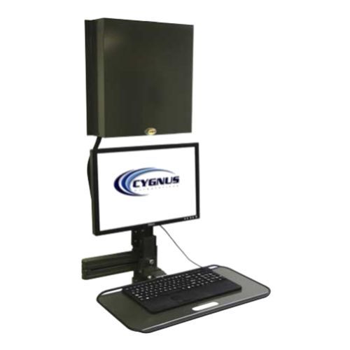 Braccio di supporto inclinabile - Cygnus - per monitor / medico / a muro