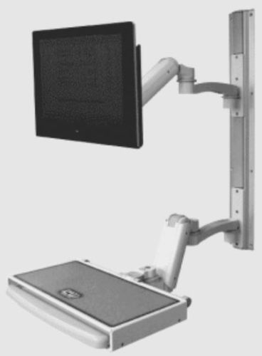 Braccio di supporto articolato - Dual 180  - ICWUSA - inclinabile / per monitor / medico
