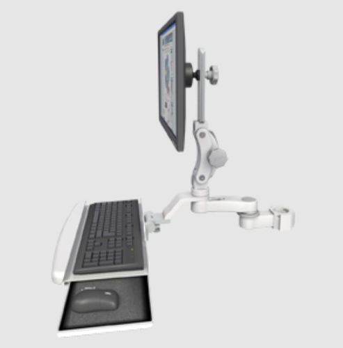 Braccio di supporto articolato - Ultra 550 - ICWUSA - per monitor / medico / montato su barra