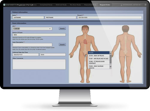 RIS per reportistica - INFINITT North America - di analisi delle immagini / per radiologia