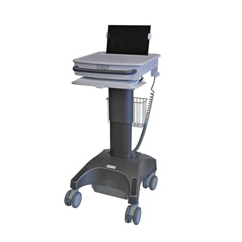Carrello informatico con batteria - DCT-6LiA - Lund Industries - medico / per computer portatile / sicuro