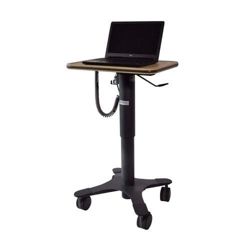 Carrello informatico medico - RECTANGLE - Lund Industries - per computer portatile / mobile / ad altezza regolabile