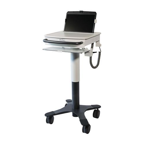 Carrello informatico medico - DCT-1B3 - Lund Industries - per computer portatile / sicuro / ad altezza regolabile