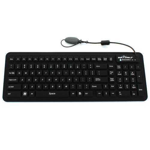 Tastiera medicale con tastierino numerico - S106G2 - Seal Shield - in silicone / lavabile / USB