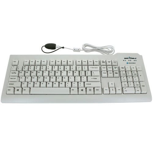Tastiera con tastierino numerico - Clean Glow™ - Seal Shield - USB / impermeabile / retroilluminata