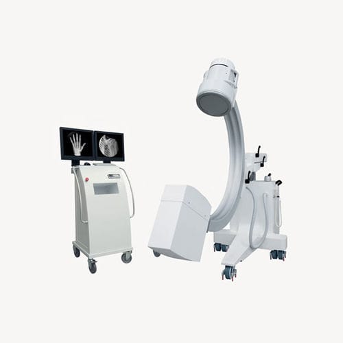 Amplificatore di brillanza mobile - IDETEC MEDICAL IMAGING - con sensore piano / con colonna video / con arco di piccolo diametro