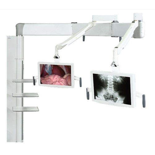 Braccio di supporto articolato - NuBoom U series  - Richardson Electronics - Healthcare - per monitor / per sala operatoria / a pavimento