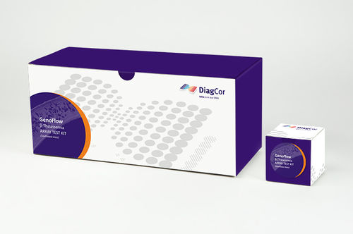 Kit di test per talassemia - GenoFlow R12006 - DiagCor Bioscience Incorporation Limited - di sangue / fluido orale / per PCR