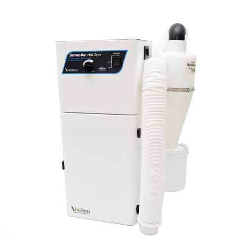 Aspiratore di polveri per laboratorio odontotecnico - StoneVac Mill Sync - Vaniman - da tavolo / con sistema di filtrazione