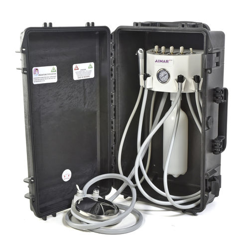 Riunito odontoiatrico portatile - NIHO-MATA-I  - AIMAR FDM MONACO - mobile / con portastrumenti