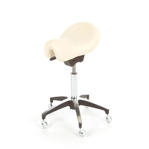 Sgabello per studio odontoiatrico - LA CAVALIERE - AIMAR FDM MONACO - con rotelle / a forma di sella