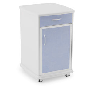 Comodino con rotelle - CFRIGO - AHF - ATELIERS DU HAUT FOREZ - con vano frigorifero