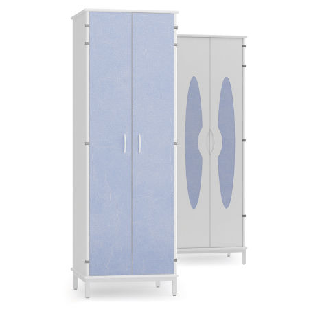 Armadio contenitore - GHAC600 - AHF - ATELIERS DU HAUT FOREZ - per camera di degenza / 2 porte
