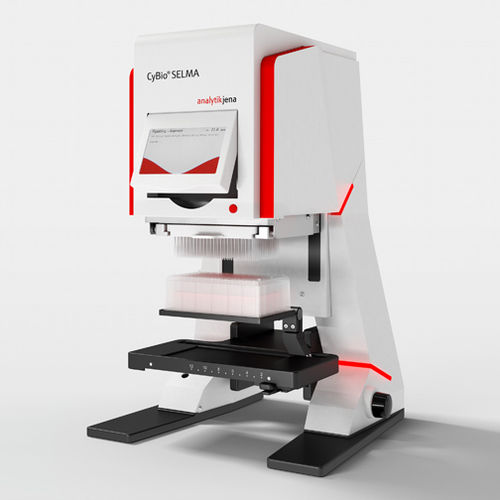 Sistema automatico di pipettaggio per manipolazione di liquidi - CyBio SELMA - Analytik Jena GmbH+Co. KG - per l'automazione dei saggi / per automazione di laboratorio / per coltura cellulare