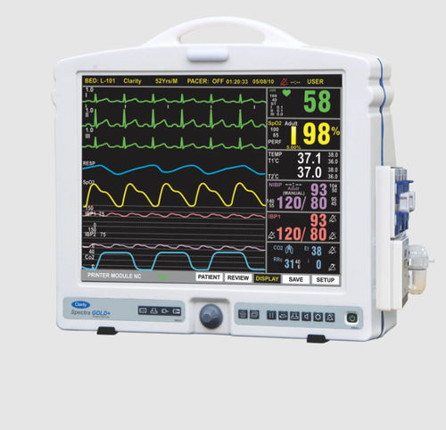 Monitor portatile per paziente - Spectra Gold+ - Clarity Medical - comodino / ECG / TEMP