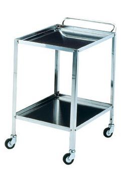 Carrello per farmaci - galeno_1261 - COREMEC GALENO srl - multifunzione / in acciaio inossidabile / 2 vassoi