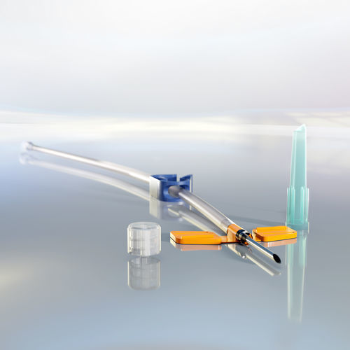 Cannula per accesso vascolare - Buttonhole - Bionic Medizintechnik - dritta / flessibile
