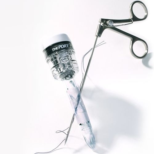 Trocar per laparascopia - TP series - SurgiCore - con connettore per insufflazione / con camicia / monouso
