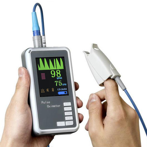 Pulsossimetro palmare - JERRY-II+(AA) - SHANXI JERRY MEDICAL - compatto / medico / senza fili