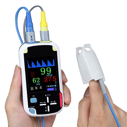 Pulsossimetro palmare - JERRY-II+ - SHANXI JERRY MEDICAL - compatto / medico / Bluetooth