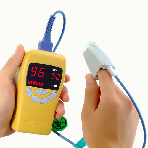 Pulsossimetro palmare - JERRY-II(AA) - SHANXI JERRY MEDICAL - compatto / medico / a batteria