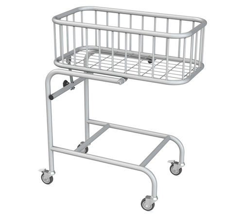 Culla pediatrica pediatrica - 10.MC.7102 - JMS Healthcare Furniture - ad altezza fissa / con rotelle / in acciaio inossidabile