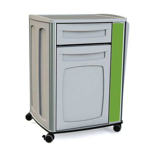Comodino con rotelle - 10.ME.1821 - JMS Healthcare Furniture - con cassetti