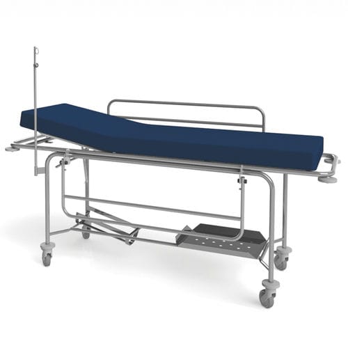 Barella con carrello da trasporto - 10.MA.1725 - JMS Healthcare Furniture - manuale / con schienale regolabile / a 2 sezioni