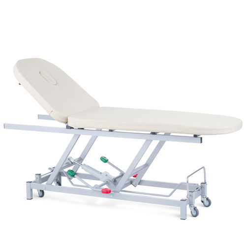 Lettino da visita idraulico - 10.DV.1684.2 - JMS Healthcare Furniture - ad altezza regolabile / con schienale regolabile / con rotelle