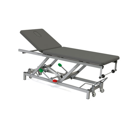 Lettino da visita idraulico - 10.DV.1684.1 - JMS Healthcare Furniture - ad altezza regolabile / con schienale regolabile / con rotelle